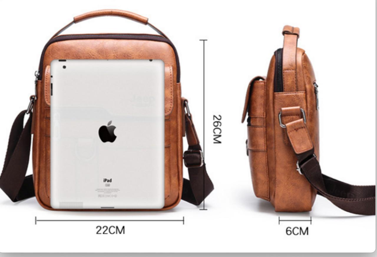 The Redwood - Classic Grain Cross Body Bag