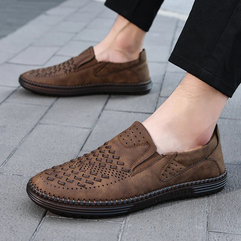 Oak - Ultra Comfortable Moccasin Loafers