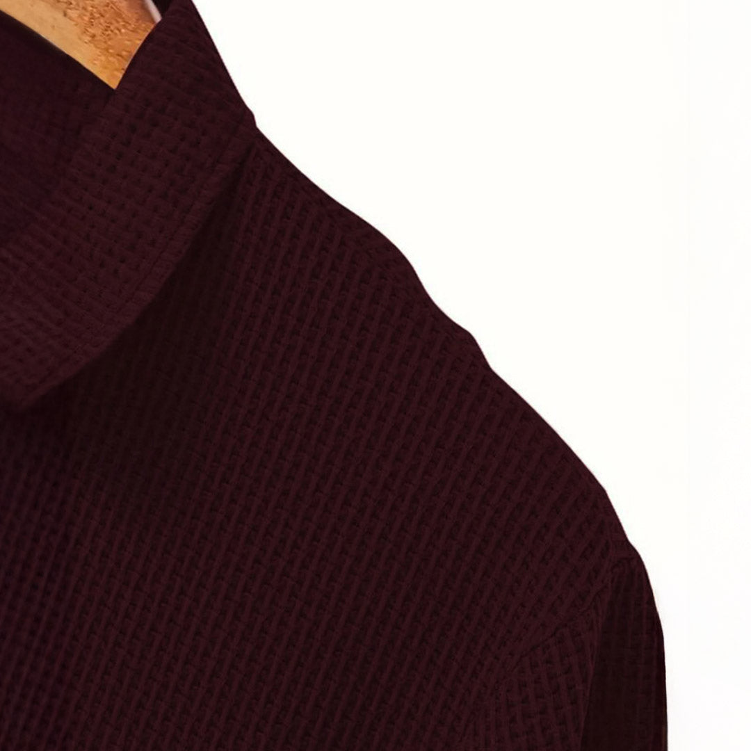 Lusso - Men's Ultra Comfortable Long Sleeve Polo Shirt